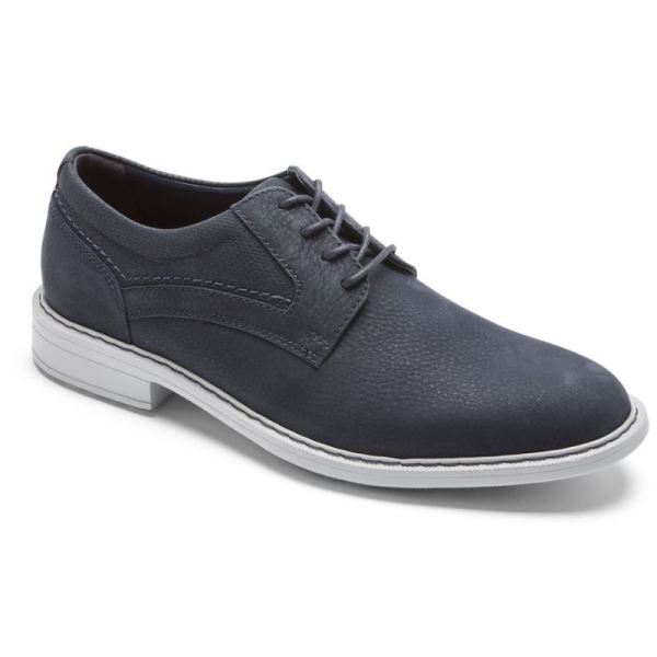 ROCKPORT MEN'S TANNER PLAIN TOE OXFORD-NAVY