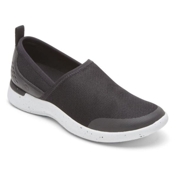 ROCKPORT WOMEN'S TRUFLEX FLY WASHABLE KNIT SLIP-ON-BLACK KNIT WASHABLE