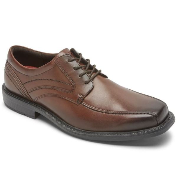 ROCKPORT MEN'S STYLE LEADER 2 BIKE TOE OXFORD-New Brown Gradient