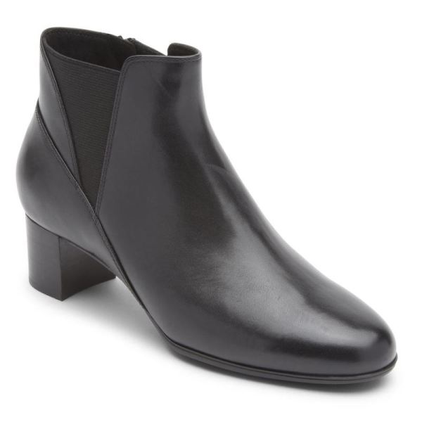 ROCKPORT WOMEN'S CAREER DRESS CHELSEA BOOT-BLACK