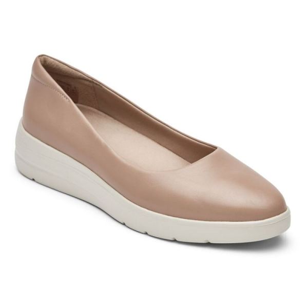 ROCKPORT WOMEN'S TOTAL MOTION LILLIE BALLET FLAT-TUSCANY PINK - Click Image to Close