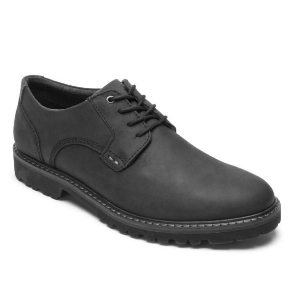 ROCKPORT MEN'S XCS PLAIN TOE OXFORD-WATERPROOF-Black - Click Image to Close