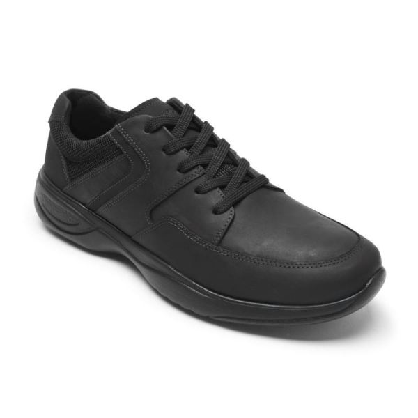 ROCKPORT MEN'S METRO PATH SNEAKER-BLACK LEATHER