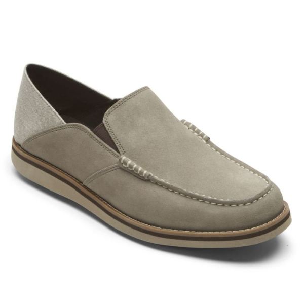 ROCKPORT MEN'S TUCKER VENETIAN CRUSH BACK LOAFER-ROCKSAND