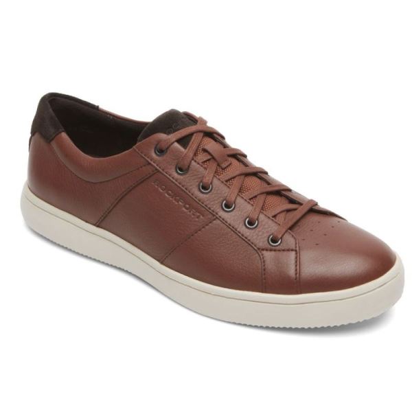 ROCKPORT MEN'S JARVIS LACE-TO-TOE SNEAKER-COGNAC