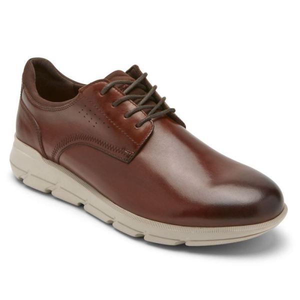 ROCKPORT MEN'S GRADY OXFORD-DARK BROWN - Click Image to Close