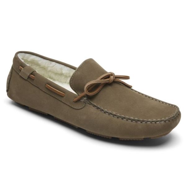 ROCKPORT MEN'S RHYDER TIE SLIPPER-Vicuna