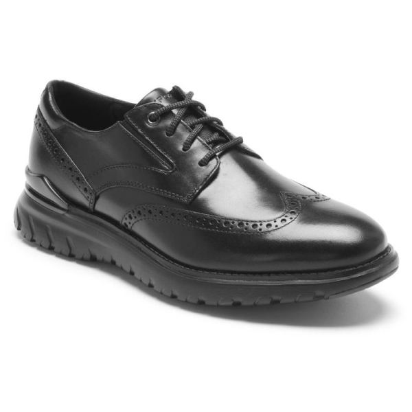 ROCKPORT MEN'S TOTAL MOTION SPORT WINGTIP-BLACK