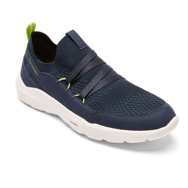 ROCKPORT MEN'S TRUFLEX EVOLUTION MUDGUARD SLIP-ON SNEAKER-NAVY