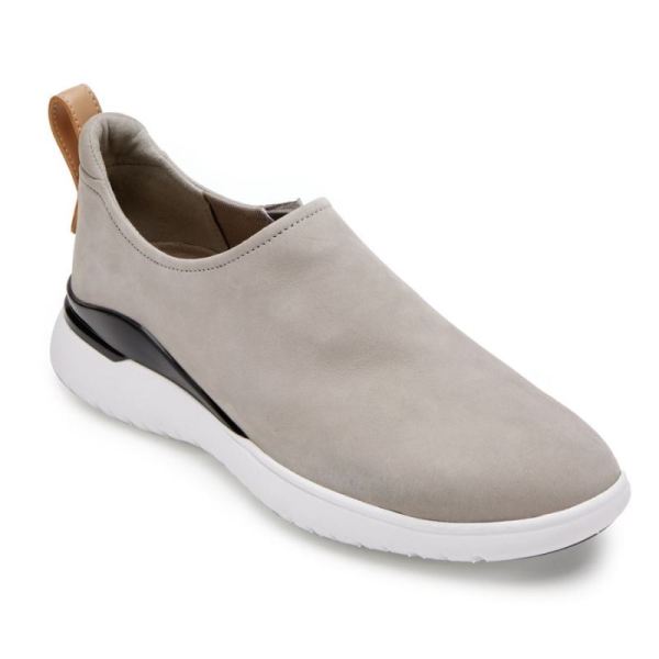 ROCKPORT WOMEN'S TOTAL MOTION SPORT HIGH SLIP-ON-STEEL GREY NUBUCK