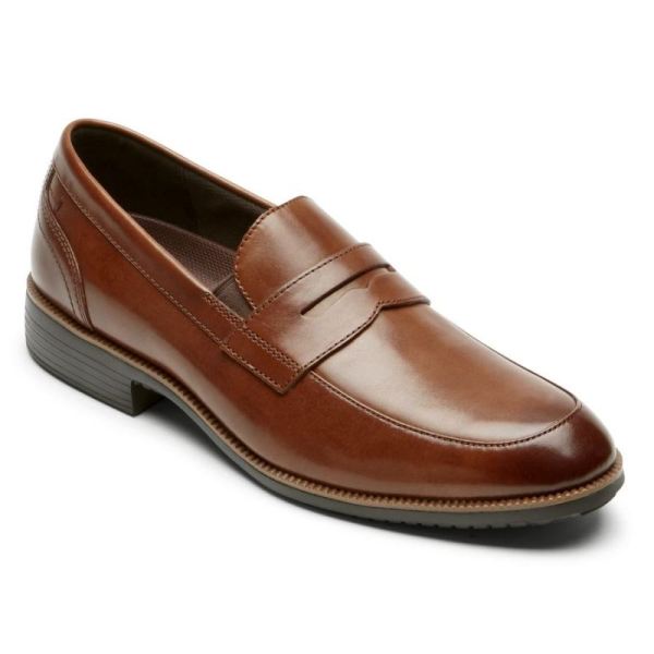 ROCKPORT MEN'S TOTAL MOTION DRESSPORT PENNY LOAFER-TAN