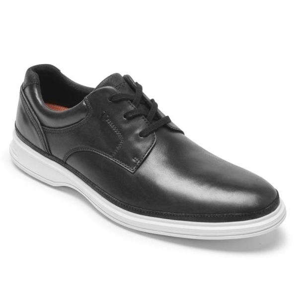 ROCKPORT MEN'S DRESSPORTS 2 GO PLAIN TOE-BLACK SMOOTH LEATHER - Click Image to Close