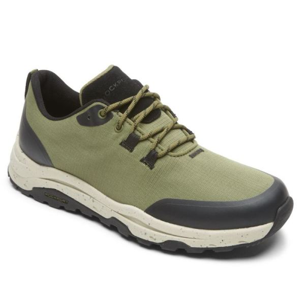 ROCKPORT MEN'S XCS PATHWAY WATERPROOF SPORT OXFORD-OLIVE RIPSTOP POLYESTER - Click Image to Close