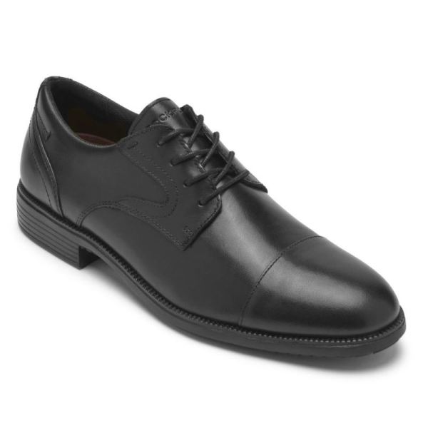 ROCKPORT MEN'S TOTAL MOTION DRESSPORT CAP TOE OXFORD-BLACK