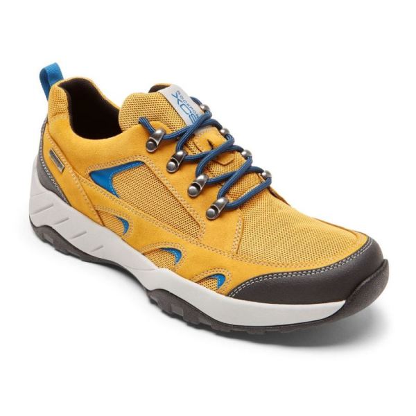 ROCKPORT MEN'S XCS SPRUCE PEAK TREKKER-WATERPROOF-MUSTARD SUEDE/MESH - Click Image to Close