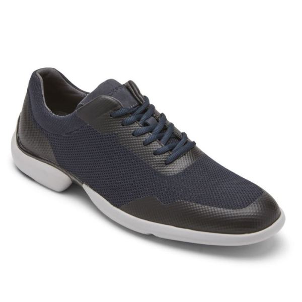 ROCKPORT MEN'S TOTAL MOTION ADVANCE SPORT PLAIN TOE SNEAKER-NEW DRESS BLUES