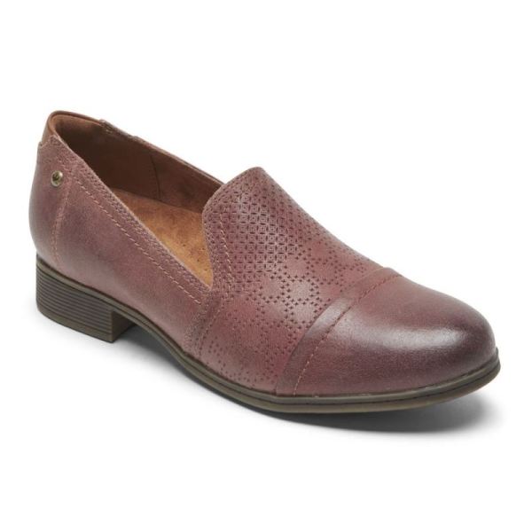 ROCKPORT WOMEN'S COBB HILL CROSBIE SLIP-ON-RED - Click Image to Close