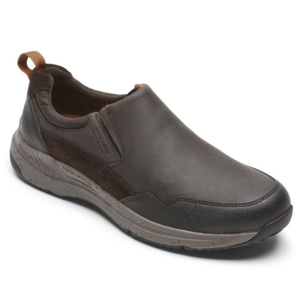 ROCKPORT MEN'S TOTAL MOTION TRAIL SLIP-ON-WATERPROOF-Java - Click Image to Close