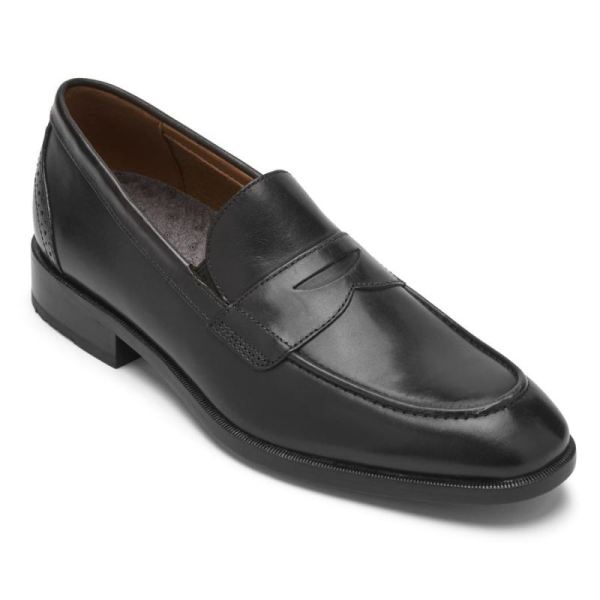 ROCKPORT MEN'S TOTAL MOTION OFFICE PENNY LOAFER-BLACK - Click Image to Close