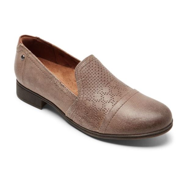 ROCKPORT WOMEN'S COBB HILL CROSBIE SLIP-ON-TAUPE