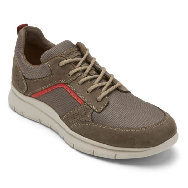 ROCKPORT MEN'S PRIMETIME CASUAL MUDGUARD SNEAKER-BREEN MESH LEATHER