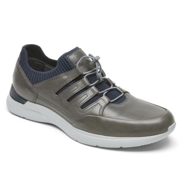 ROCKPORT MEN'S TOTAL MOTION ACTIVE GHILLIE SNEAKER-STEEL GREY