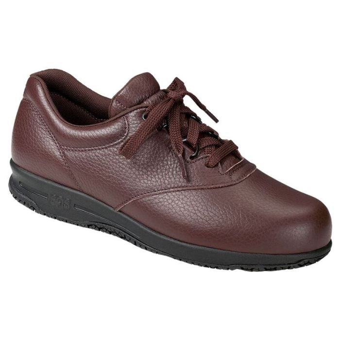 SAS Women's Liberty Non Slip Lace Up Shoe-Brown - Click Image to Close