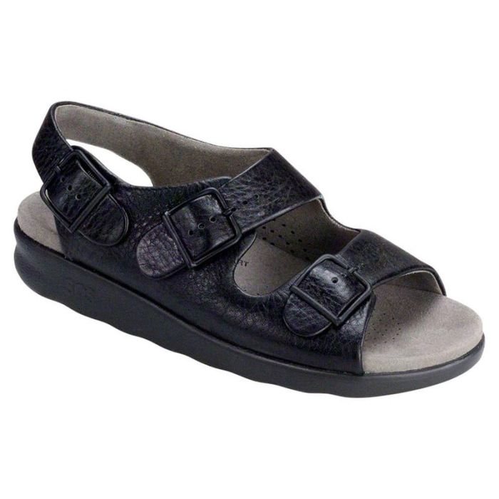 SAS Women's Relaxed Heel Strap Sandal-Black