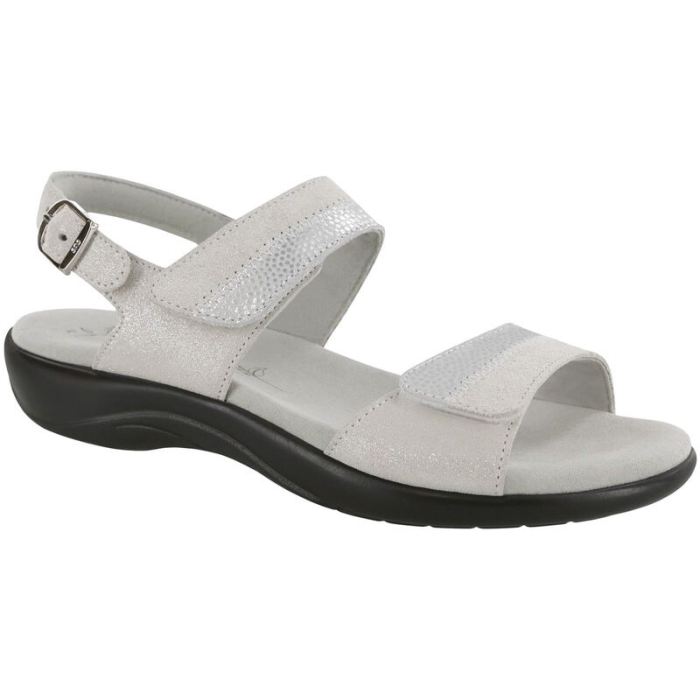 SAS Women's Nudu Heel Strap Sandal-Silver Mist