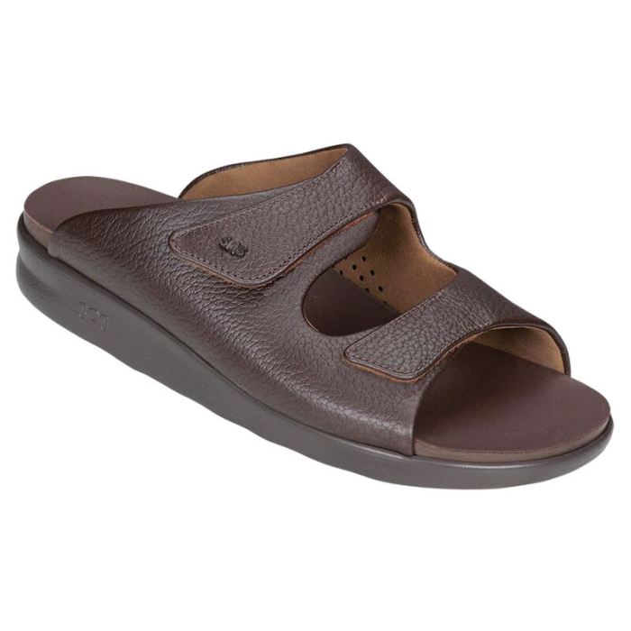 SAS Men's Encore Slide Sandal-Brown