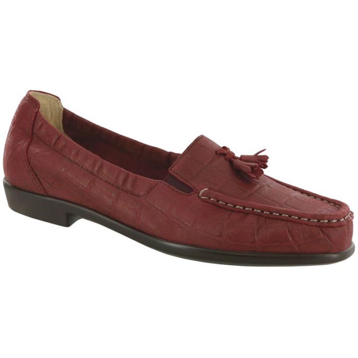 SAS Women's Hope Slip On Loafer-Red Croc