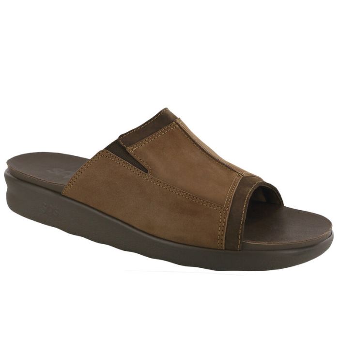 SAS Men's Voyage Slide Sandal-Brown