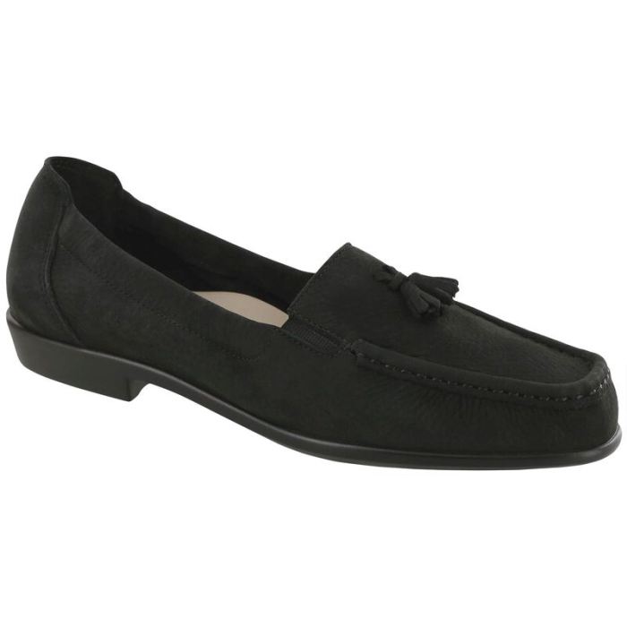 SAS Women's Hope Slip On Loafer-Nero - Click Image to Close