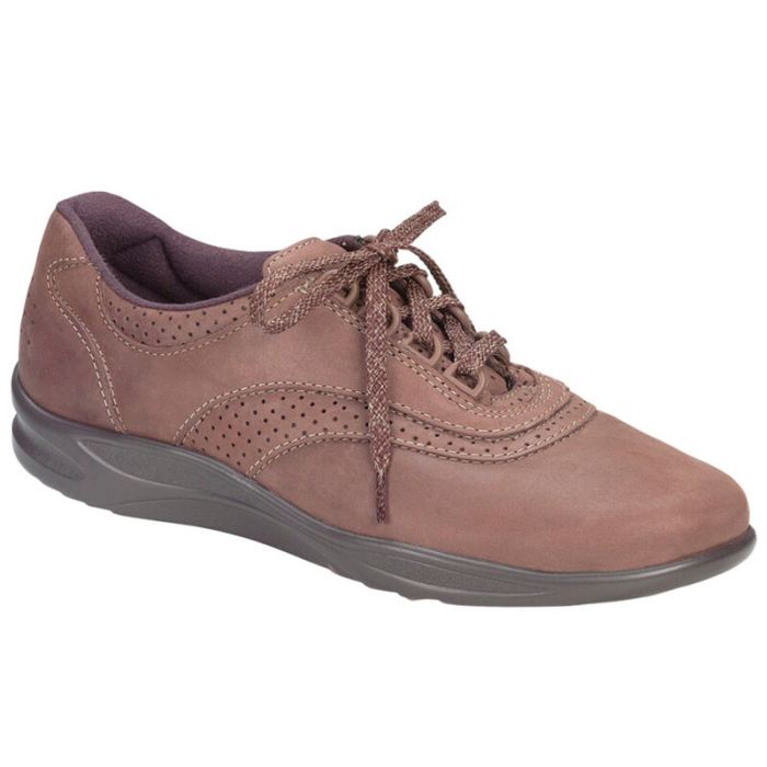 SAS Women's Walk Easy Walking Shoe-Chocolate Nubuck - Click Image to Close