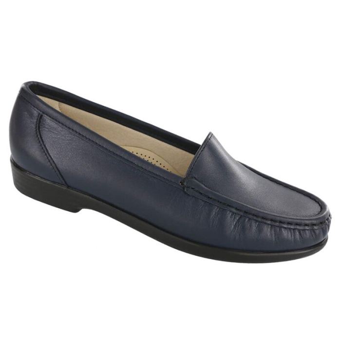 SAS Women's Simplify Slip On Loafer-Navy