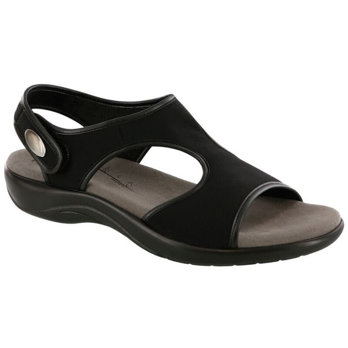 SAS Women's Harmony Heel Strap Sandal-Black - Click Image to Close