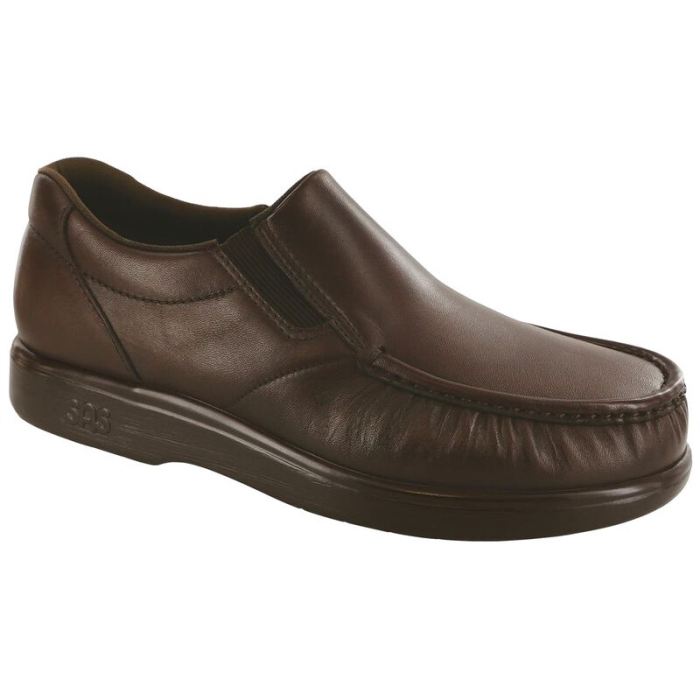 SAS Men's Side Gore Slip On Loafer-Brown - Click Image to Close