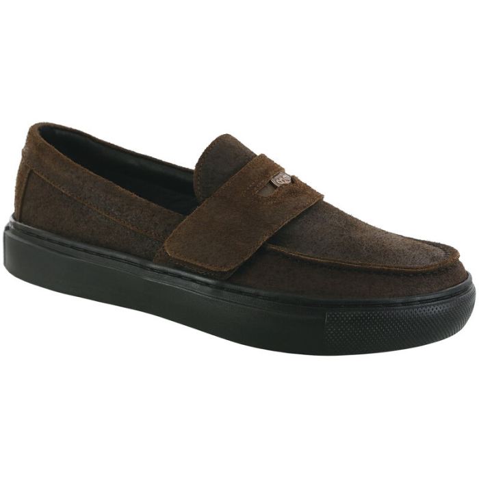 SAS Men's Woodlawn Slip On Loafer-Mahogany - Click Image to Close