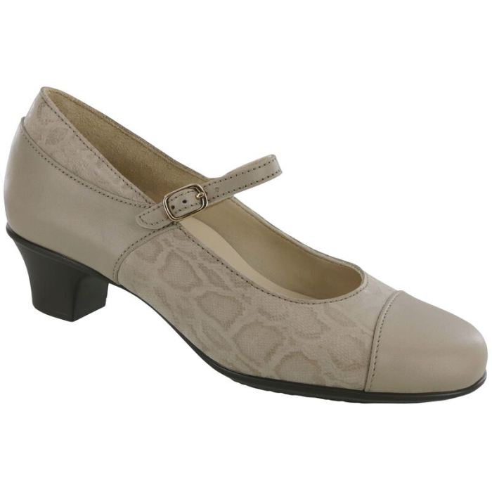 SAS Women's Isabel Mary Jane Heel-Taupe / Snake