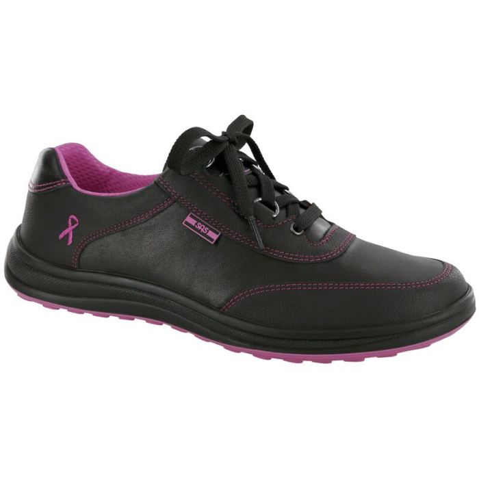 SAS Women's Sporty LTD Lace Up Sneaker-Black / Pink