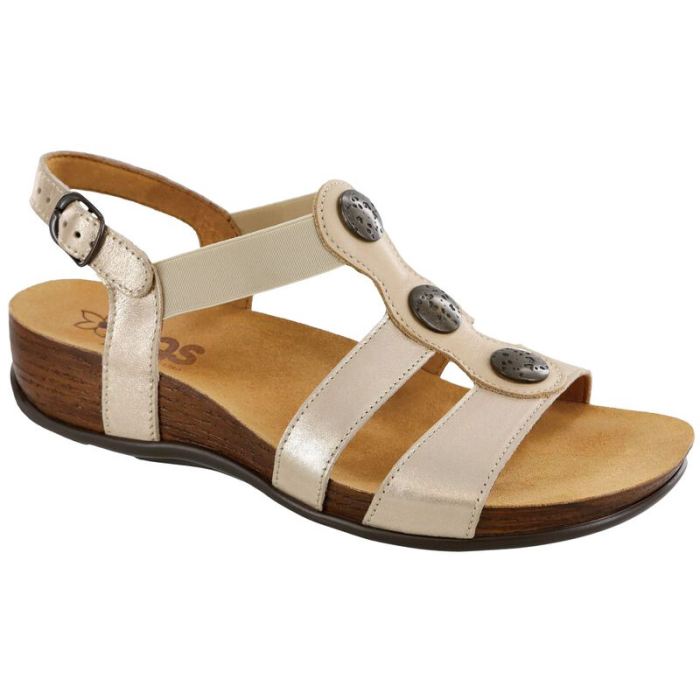 SAS Women's Clover T-Strap Sandal-Lusso Capp - Click Image to Close