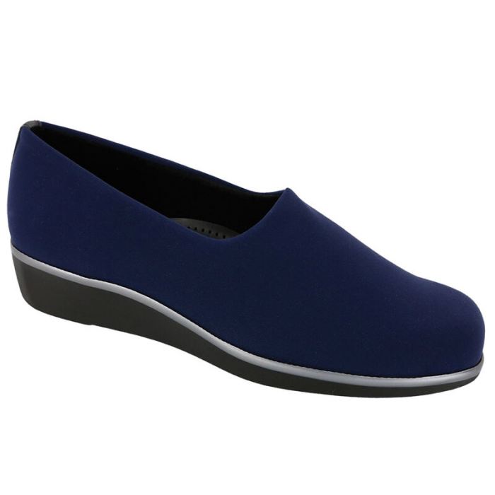 SAS Women's Bliss Slip On Wedge-Navy