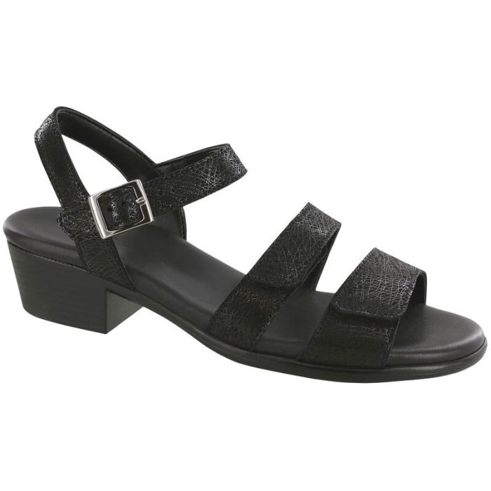 SAS Women's Savanna Heel Strap Sandal-Web Black - Click Image to Close