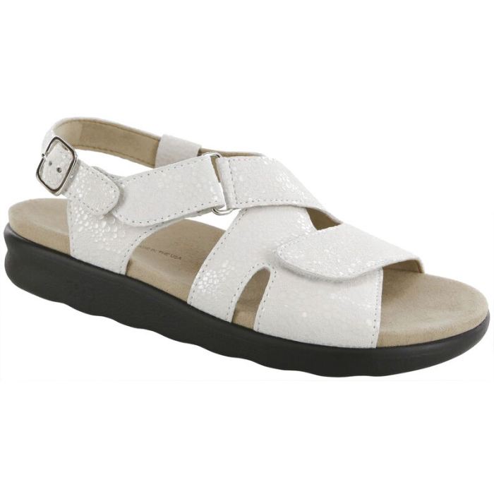 SAS Women's Huggy Cross Strap Sandal-Vanilla