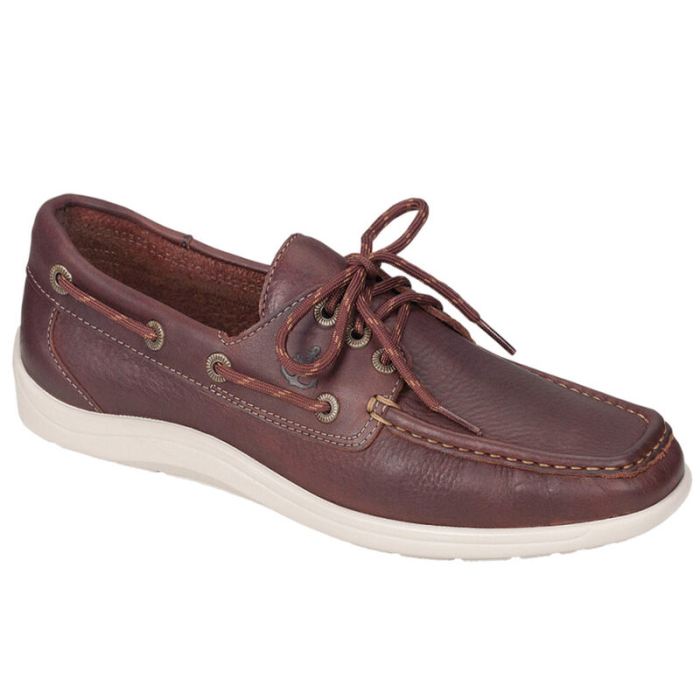 SAS Men's Decksider Lace Up Boat Shoe-New Briar - Click Image to Close