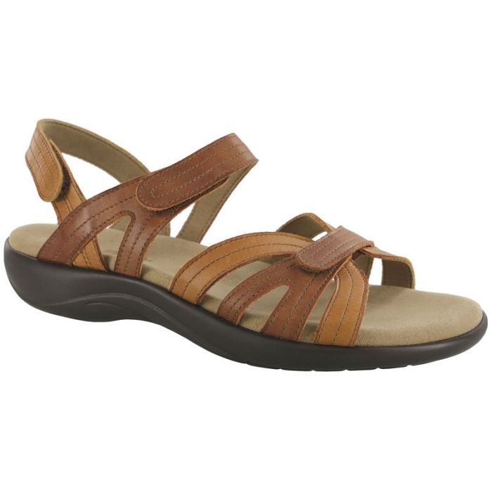 SAS Women's Pier Heel Strap Sandal-Sepia