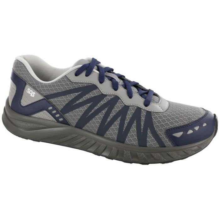 SAS Men's Pursuit Lace Up Sneaker-Gray / Navy