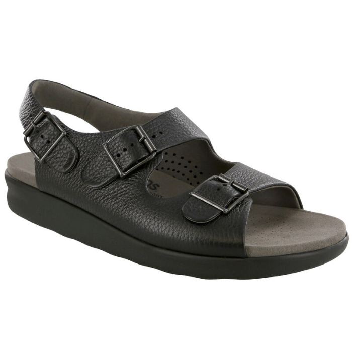 SAS Men's Bravo Heel Strap Sandal-Black - Click Image to Close