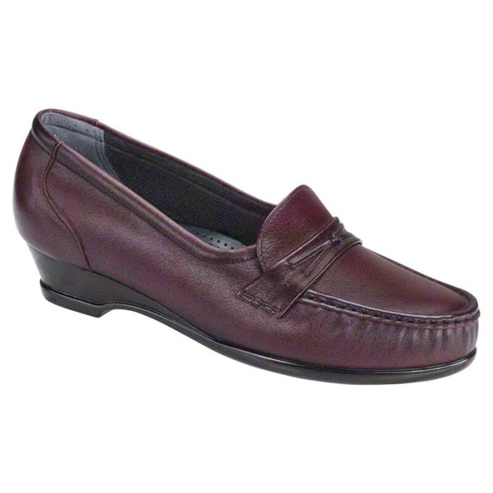 SAS Women's Easier Slip On Loafer-Antique Wine