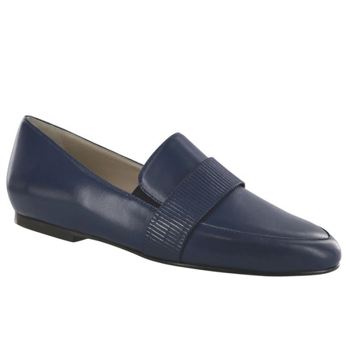 SAS Women's Luxe Slip On Loafer-Navy / Navy Striped